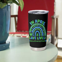National Donate Life Month Tumbler Cup In April We Save Lives Organ Donation Support Green Ribbon