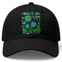Organ Donation Awareness Baseball Cap Green Ribbon Donate Life Floral