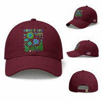 Organ Donation Awareness Baseball Cap Green Ribbon Donate Life Floral