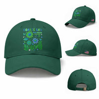 Organ Donation Awareness Baseball Cap Green Ribbon Donate Life Floral