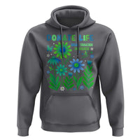 Organ Donation Awareness Hoodie Green Ribbon Donate Life Floral