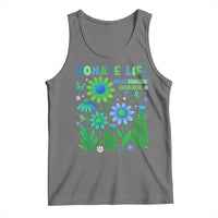 Organ Donation Awareness Tank Top Green Ribbon Donate Life Floral