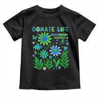Organ Donation Awareness Toddler T Shirt Green Ribbon Donate Life Floral