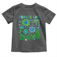 Organ Donation Awareness Toddler T Shirt Green Ribbon Donate Life Floral