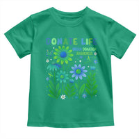 Organ Donation Awareness Toddler T Shirt Green Ribbon Donate Life Floral