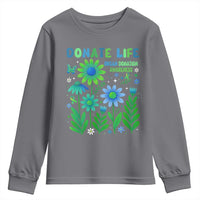 Organ Donation Awareness Youth Sweatshirt Green Ribbon Donate Life Floral