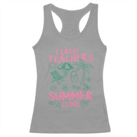 Tired Teachers Summer Club Racerback Tank Top Funny Retro Teacher Summer Vacation