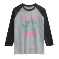 Tired Teachers Summer Club Raglan Shirt Funny Retro Teacher Summer Vacation