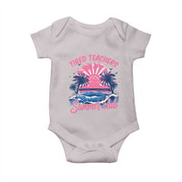 Tired Teachers Summer Club Baby Onesie Retro Mama Summer Beach Vacation Gift