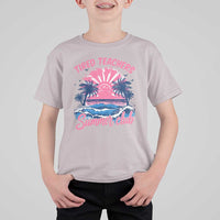 Tired Teachers Summer Club T Shirt For Kid Retro Mama Summer Beach Vacation Gift