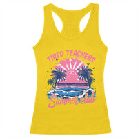 Tired Teachers Summer Club Racerback Tank Top Retro Mama Summer Beach Vacation Gift