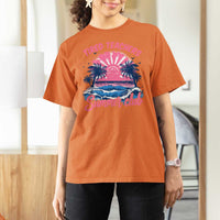 Tired Teachers Summer Club T Shirt For Women Retro Mama Summer Beach Vacation Gift