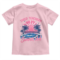 Tired Teachers Summer Club Toddler T Shirt Retro Mama Summer Beach Vacation Gift