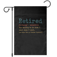 Funny Retirement Party Garden Flag Retired Definition Funny Retirement Gag