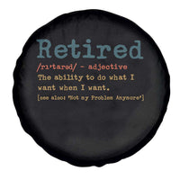 Funny Retirement Party Spare Tire Cover Retired Definition Funny Retirement Gag