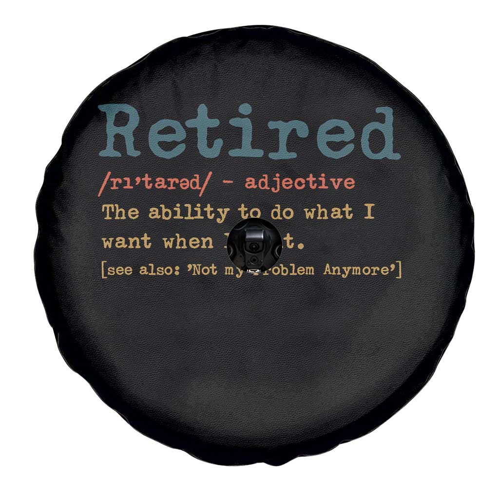 Funny Retirement Party Spare Tire Cover Retired Definition Funny Retirement Gag