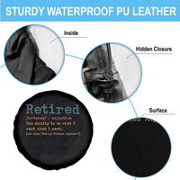 Funny Retirement Party Spare Tire Cover Retired Definition Funny Retirement Gag