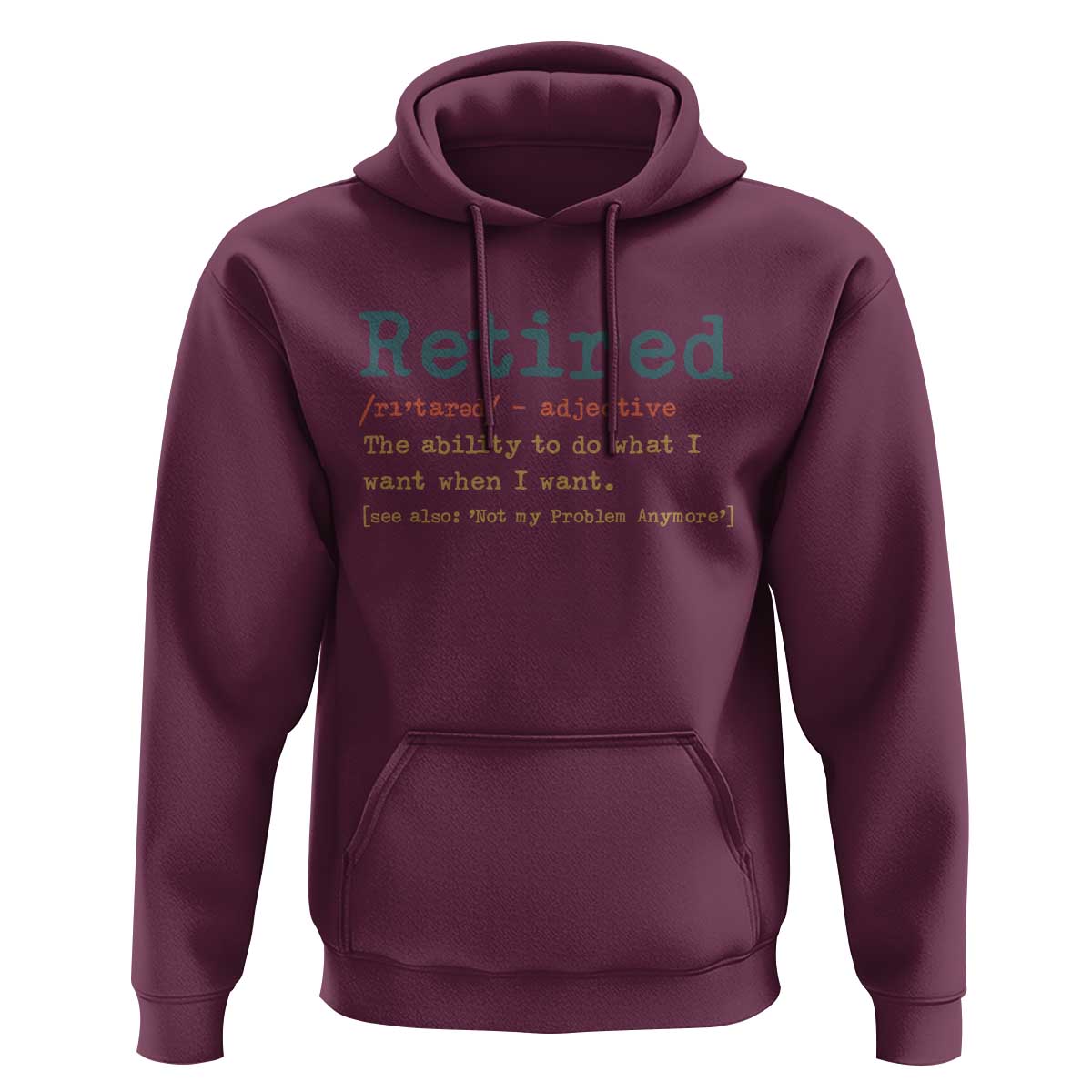 Funny Retirement Party Hoodie Retired Definition Funny Retirement Gag