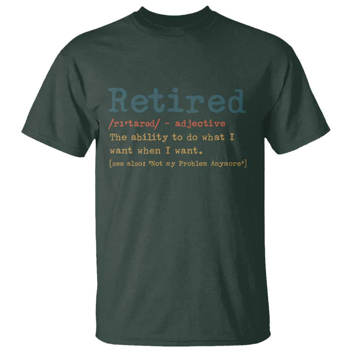 Funny Retirement Party T Shirt Retired Definition Funny Retirement Gag