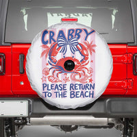 Summer Vacation Spare Tire Cover If Crabby Return To Beach Retro Graphic
