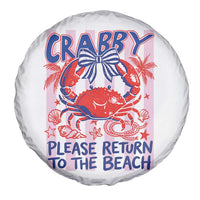 Summer Vacation Spare Tire Cover If Crabby Return To Beach Retro Graphic