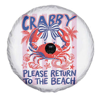 Summer Vacation Spare Tire Cover If Crabby Return To Beach Retro Graphic