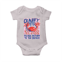 Summer Vacation Baby Onesie If Crabby Return To Beach Retro Graphic