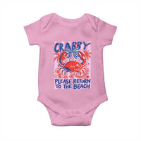 Summer Vacation Baby Onesie If Crabby Return To Beach Retro Graphic