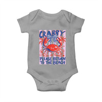 Summer Vacation Baby Onesie If Crabby Return To Beach Retro Graphic