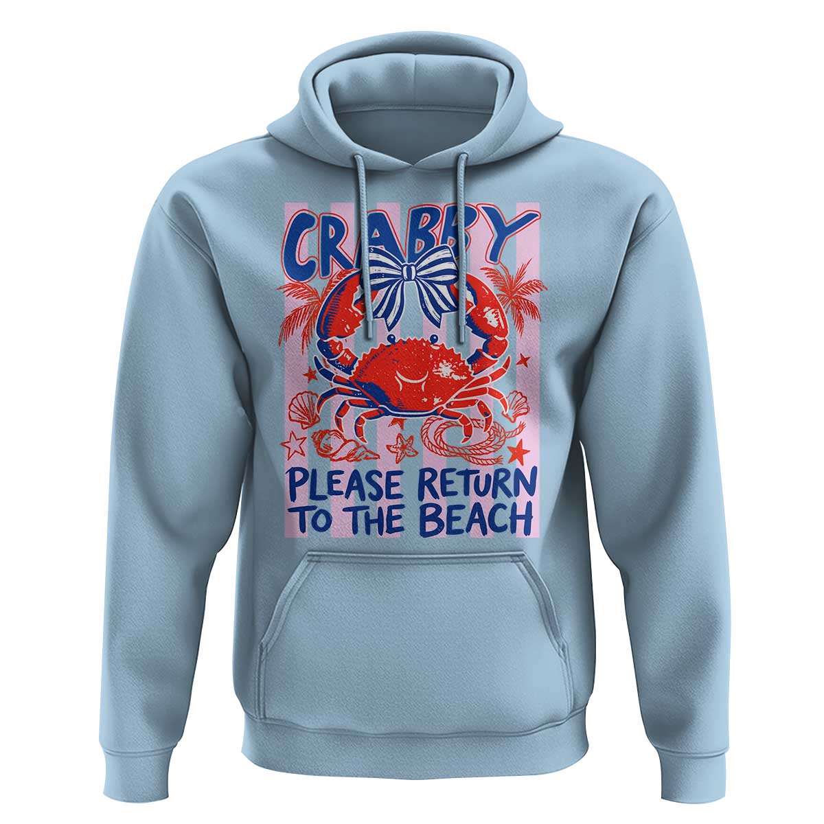 Summer Vacation Hoodie If Crabby Return To Beach Retro Graphic