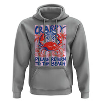 Summer Vacation Hoodie If Crabby Return To Beach Retro Graphic