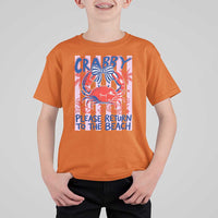 Summer Vacation T Shirt For Kid If Crabby Return To Beach Retro Graphic