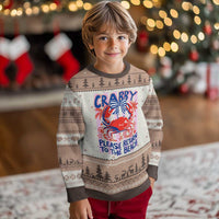 Summer Vacation Ugly Christmas Sweater If Crabby Return To Beach Retro Graphic