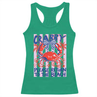 Summer Vacation Racerback Tank Top If Crabby Return To Beach Retro Graphic