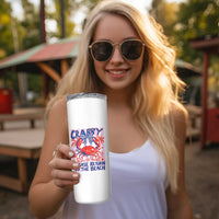 Summer Vacation Skinny Tumbler If Crabby Return To Beach Retro Graphic