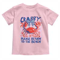 Summer Vacation Toddler T Shirt If Crabby Return To Beach Retro Graphic