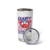 Summer Vacation Tumbler Cup If Crabby Return To Beach Retro Graphic