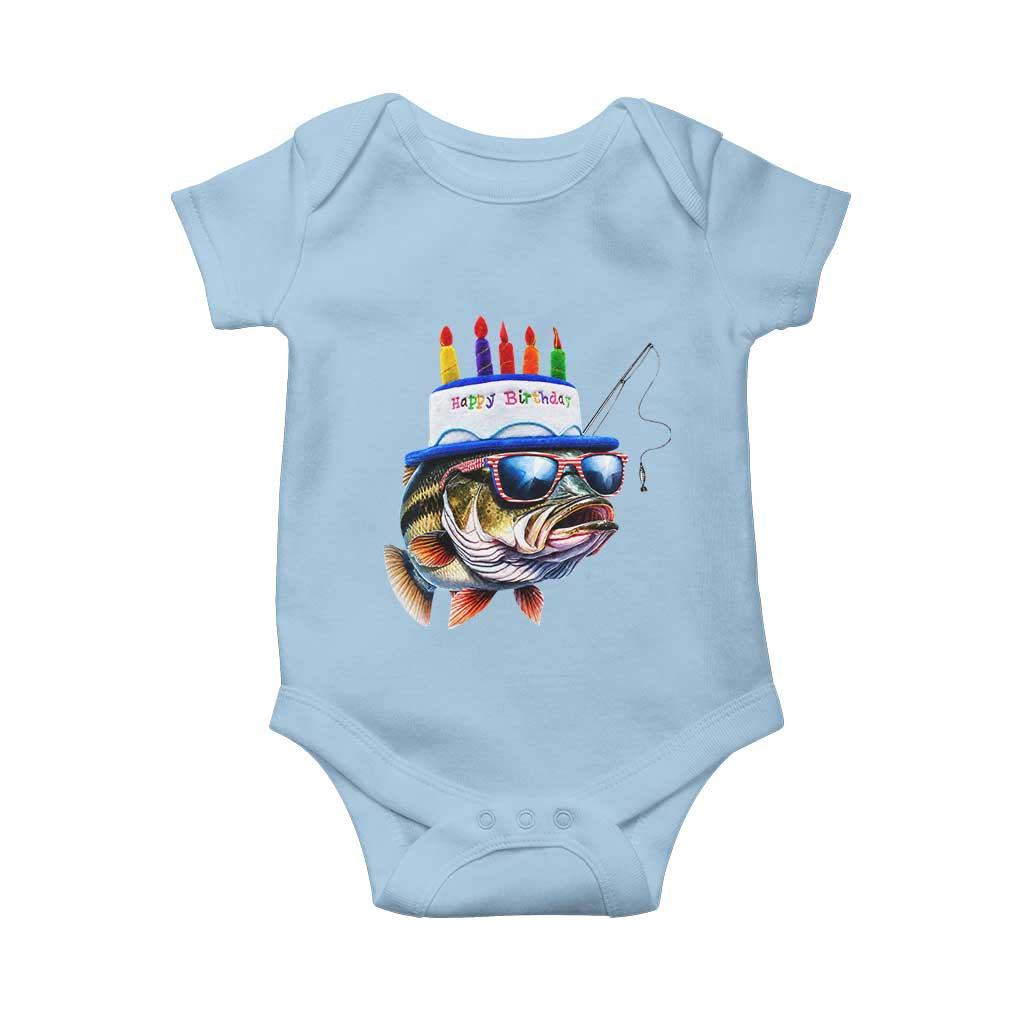 Bass Fishing Birthday Baby Onesie Fish Party Theme
