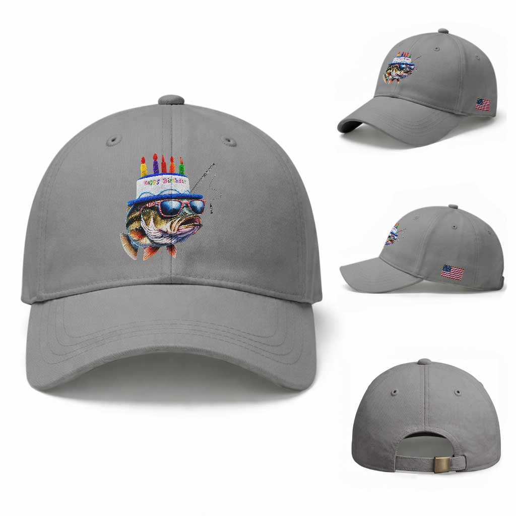 Bass Fishing Birthday Baseball Cap Fish Party Theme
