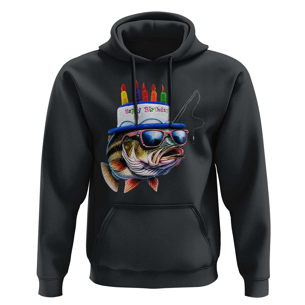 Bass Fishing Birthday Hoodie Fish Party Theme