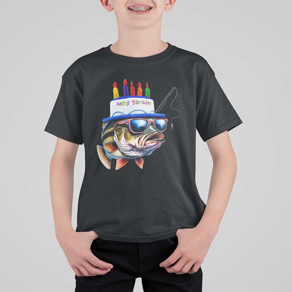 Bass Fishing Birthday T Shirt For Kid Fish Party Theme
