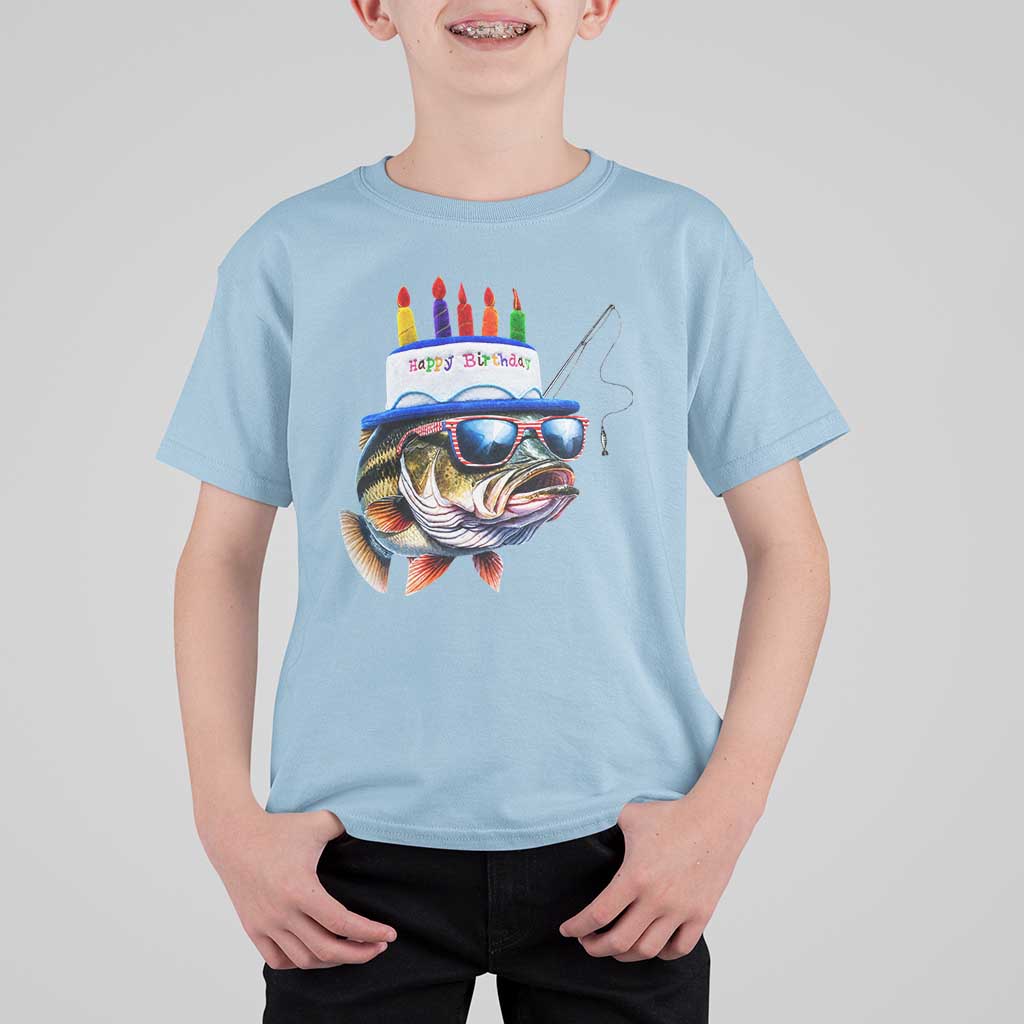 Bass Fishing Birthday T Shirt For Kid Fish Party Theme