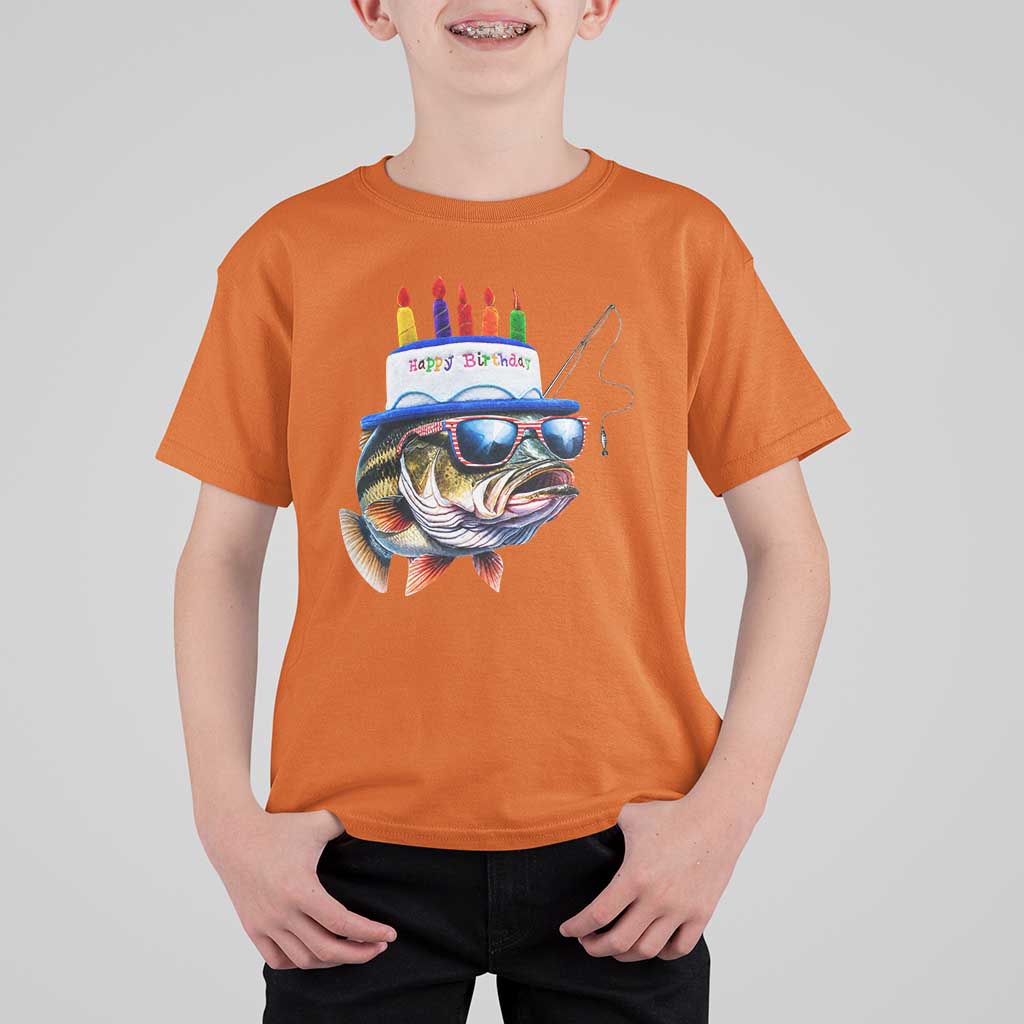 Bass Fishing Birthday T Shirt For Kid Fish Party Theme