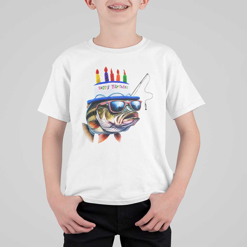 Bass Fishing Birthday T Shirt For Kid Fish Party Theme