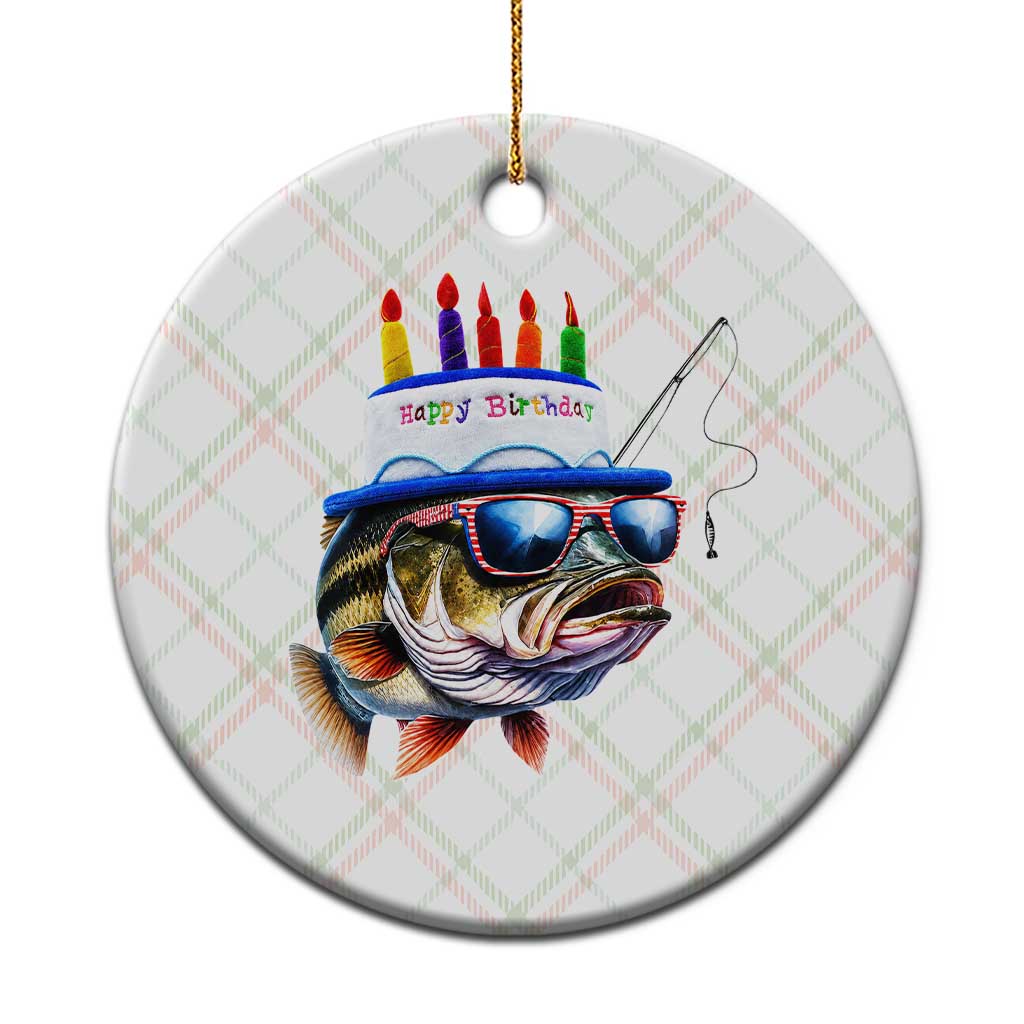 Bass Fishing Birthday Ceramic Ornament Fish Party Theme