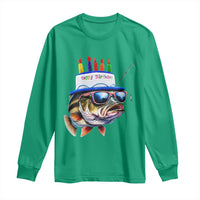 Bass Fishing Birthday Long Sleeve Shirt Fish Party Theme