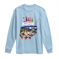 Bass Fishing Birthday Long Sleeve Shirt Fish Party Theme