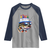 Bass Fishing Birthday Raglan Shirt Fish Party Theme