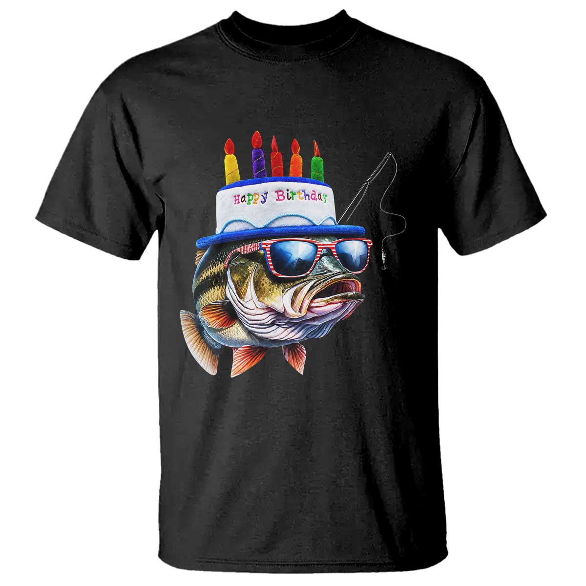 Bass Fishing Birthday T Shirt Fish Party Theme