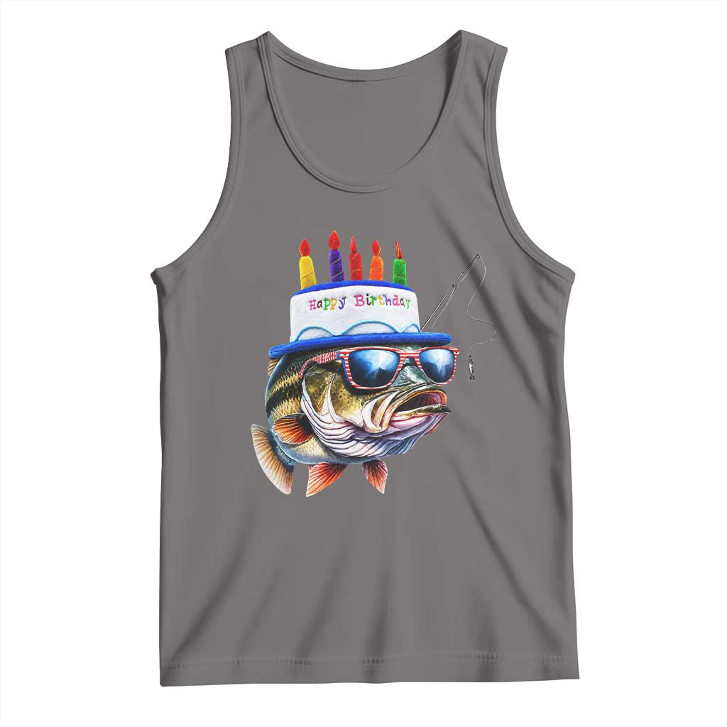 Bass Fishing Birthday Tank Top Fish Party Theme